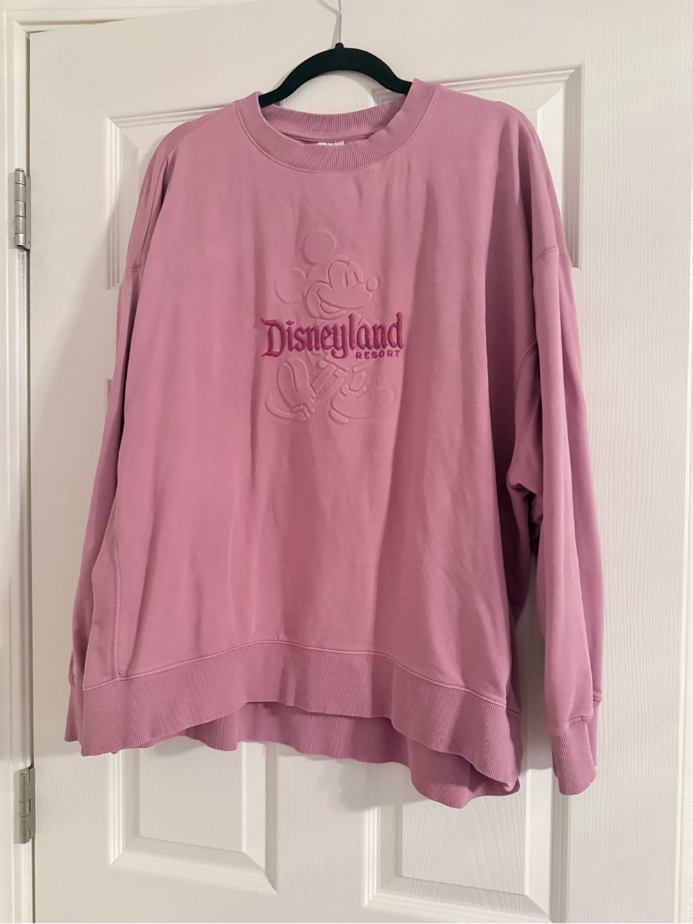 Disney Pink Crewneck Sweatshirt with Logo Tag